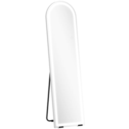 Celopostavové zrcadlo s LED osvětlením, 150x40 cm, stmívatelné