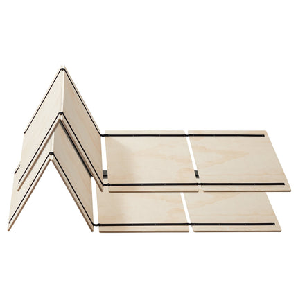 Full Size Bunkie Board, 10mm Foldable Wood Slats, 8pc