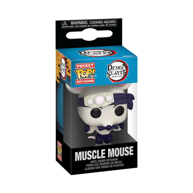 Funko Pop! přívěsek na klíče: Demon Slayer – Muscle Mouse, 10 cm