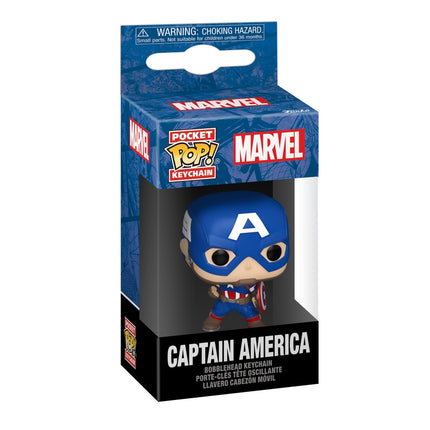 Funko Pop! přívěsek na klíče: Marvel - Captain America