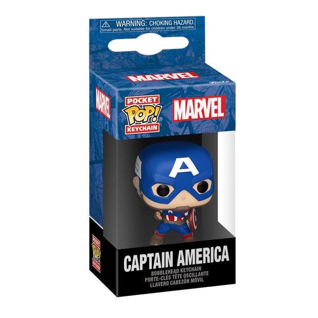 Funko Pop! přívěsek na klíče: Marvel - Captain America