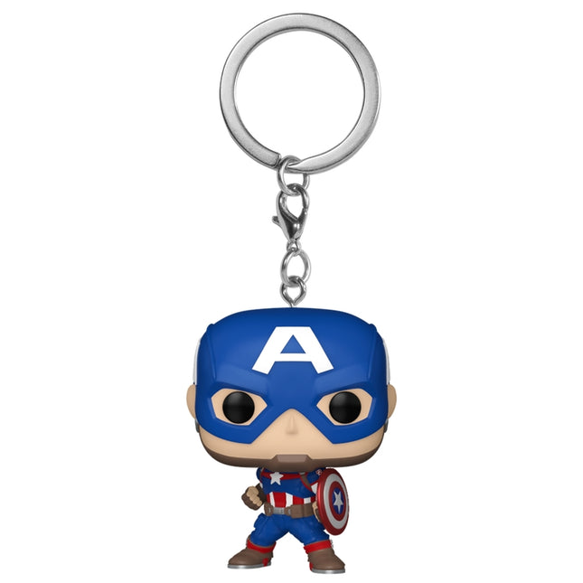 Funko Pop! přívěsek na klíče: Marvel - Captain America