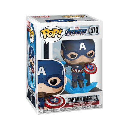 Funko Pop! vinylová figurka: Avengers: Endgame - Captain America s rozbitým štítem a Mjölnirem
