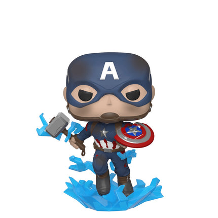 Funko Pop! vinylová figurka: Avengers: Endgame - Captain America s rozbitým štítem a Mjölnirem