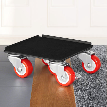 Furniture Dollies Set, 1200 lb, 4 Pack, 360 Swivel