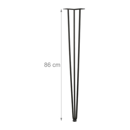 Furniture leg hairpin set of 4