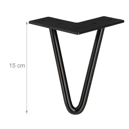 Furniture leg hairpin set of 4