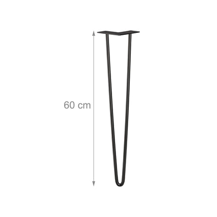 Furniture leg hairpin set of 4