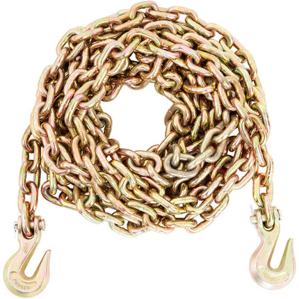 G80 Transport Binder Chain 20 Ft, 3/8 In, Grab Hooks