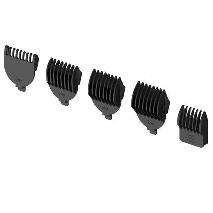 GA.MA 6-in-1 Multi Groomer with Titanium-Coated Blades, 15 Accessories, Black