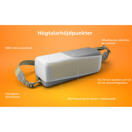 GO bezdrátový reproduktor - TAS7807 bílá