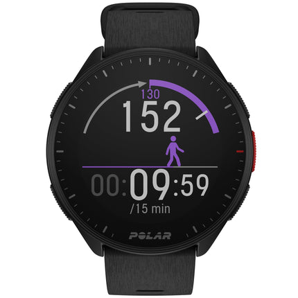 GPS běžecké hodinky, půlnoční černá, velikost S-L