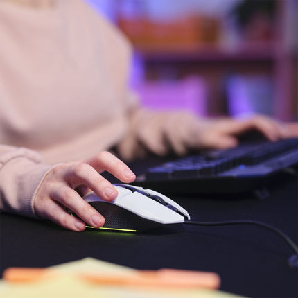 GXT 109W Felox podsvícená herní myš bílá