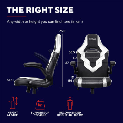 GXT 703W Riye herní židle bílá