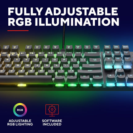 GXT 871 Zora mechanická herní klávesnice nordické rozložení