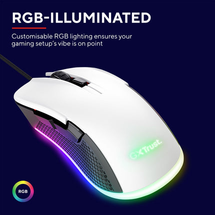 GXT 922W Ybar herní myš Eco bílá