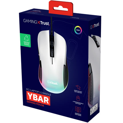 GXT 922W Ybar herní myš Eco bílá