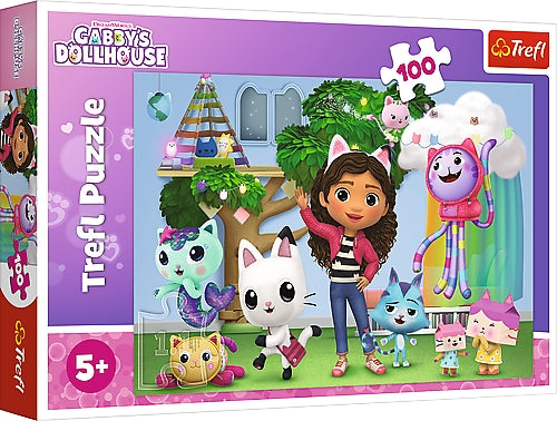 Gabby's Dollhouse puzzle 100 dílků pro děti