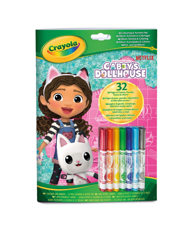 Gabby's Dollhouse sada na vybarvování a kreativní tvoření
