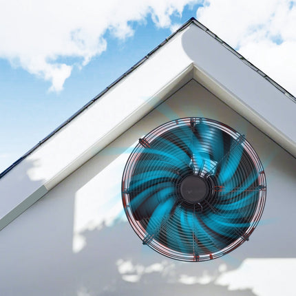 Gable Mount Attic Exhaust Fan, 16 Inch, Thermostat, 2940 CFM