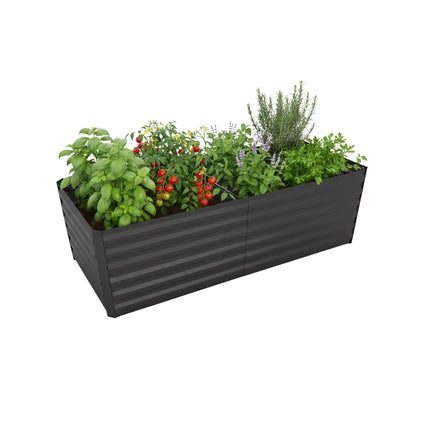 Pozinkovaný kovový vyvýšený záhon – optimální drenáž
