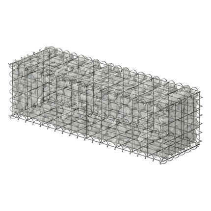 Pozinkovaný ocelový gabionový koš, 100x30x30 cm