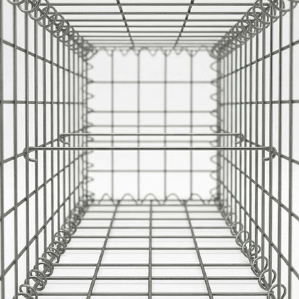 Pozinkovaný ocelový gabionový koš, 150x50x100 cm, stříbrná