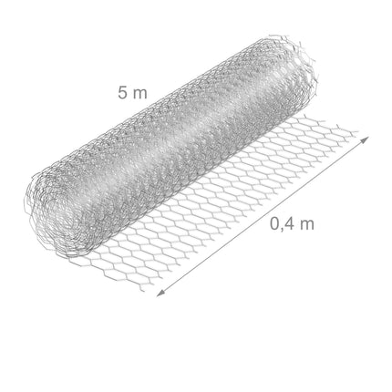 Pozinkované drátěné pletivo na plot, 15x25 mm, řezané na míru