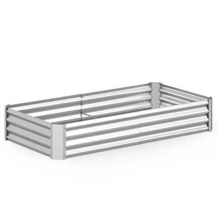 Pozinkovaný vyvýšený záhon 6 x 3 x 1 ft, otevřené dno