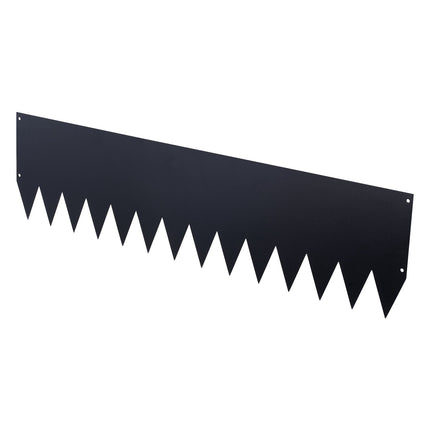 Galvanized Steel Landscape Edging, 6-Pack, Black with Clips
