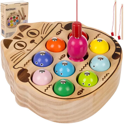 Hra „Chytání rybiček“ na magnet Kruzzel 21856