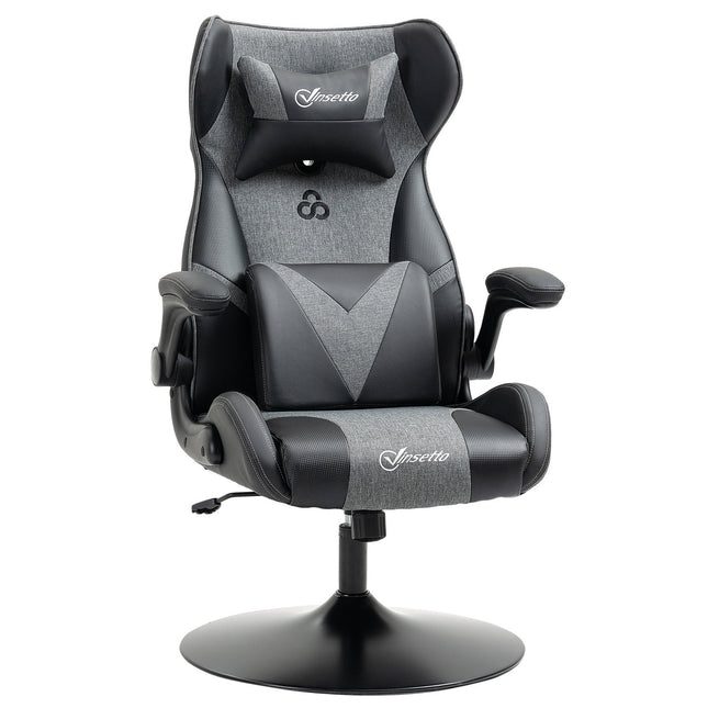 Gaming stoel, verstelbare hoogte, zwart/grijs, ergonomisch ontwerp