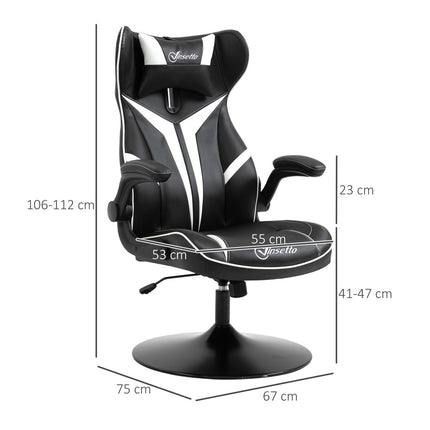 Ergonomic gaming chair, tilt function, height adjustable