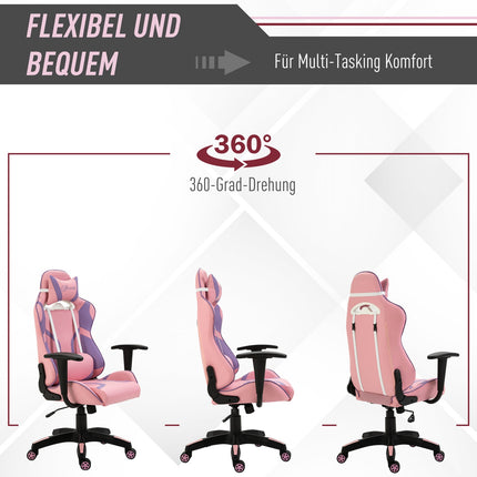 Ergonomická herní židle s nastavitelným masážním polštářem