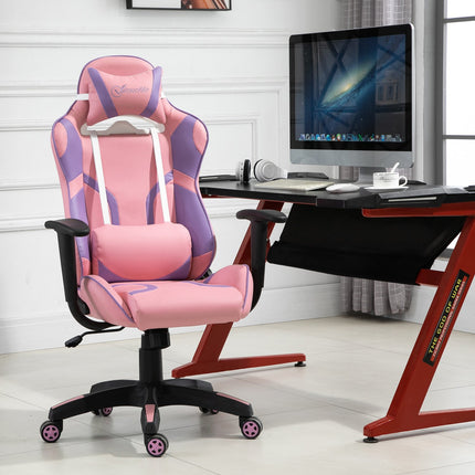 Ergonomická herní židle s nastavitelným masážním polštářem