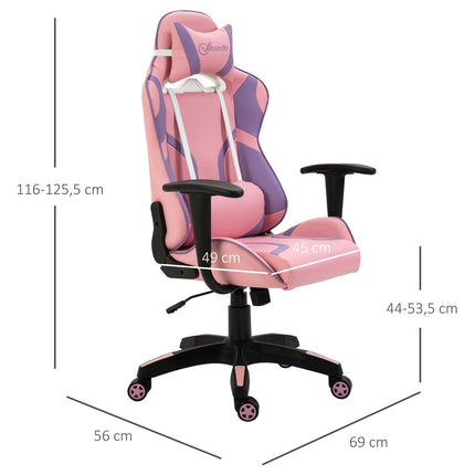 Ergonomická herní židle s nastavitelným masážním polštářem