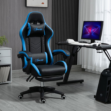 Ergonomická herní židle s bederní opěrkou a podnožkou