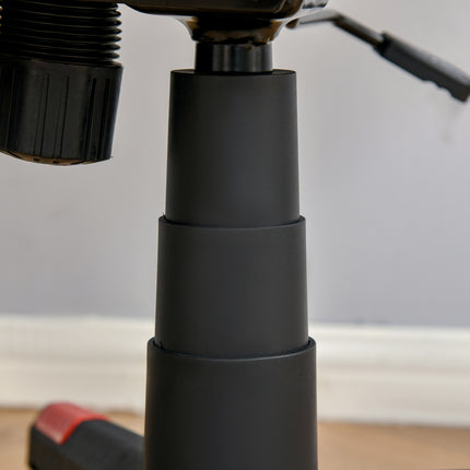 Ergonomická herní židle se sklopnou podnožkou, černá