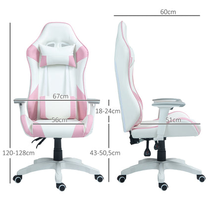 Ergonomická herní kancelářská židle, polohovací s bederní opěrkou