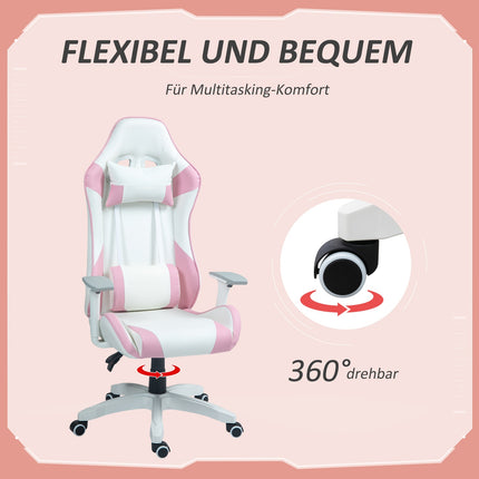 Ergonomická herní kancelářská židle, polohovací s bederní opěrkou