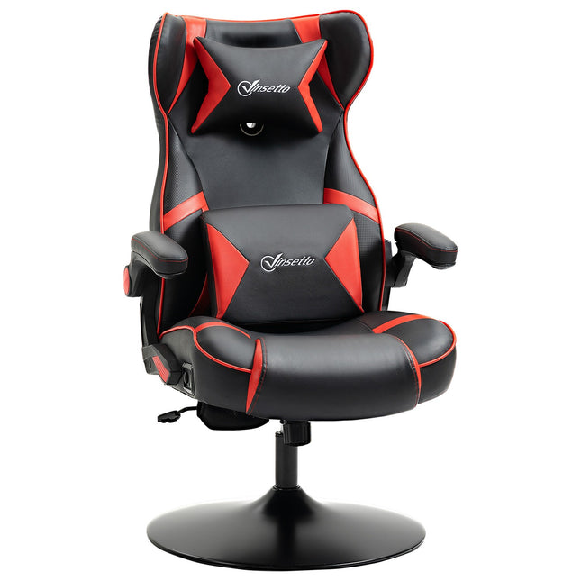 Ergonomická herní židle s reproduktory, nastavitelná výška, umělá kůže