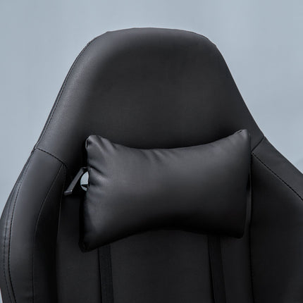 Ergonomická polohovací herní židle, umělá kůže, výškově nastavitelná