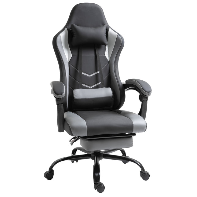 Ergonomická herní židle, nastavitelná opěrka hlavy a bederní opěrka