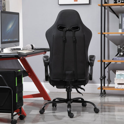 Ergonomická herní židle, nastavitelná opěrka hlavy a bederní opěrka