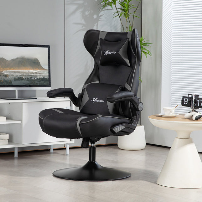 Ergonomická herní židle s houpacím mechanismem a reproduktorem, nosnost 120 kg