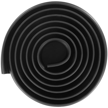 Garage Door Threshold Seal Strip, 10 ft PVC, Black