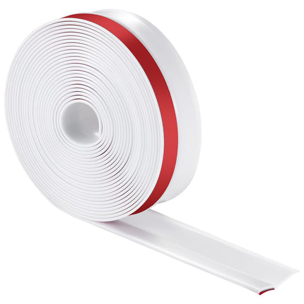 Garage Door Top and Side Seal Strip, 34 Ft TPE, White