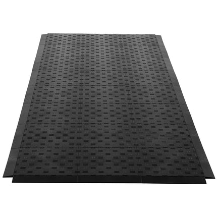 Garage Floor Transition Edge Kit, 15 Pc Male, Black