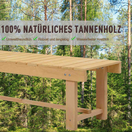 Zahradní lavice, masivní dřevo, rustikální, dvoumístná, přírodní