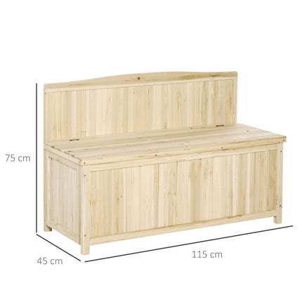 Zahradní lavice s úložným prostorem, pro 2 osoby, smrk, nosnost 250 kg